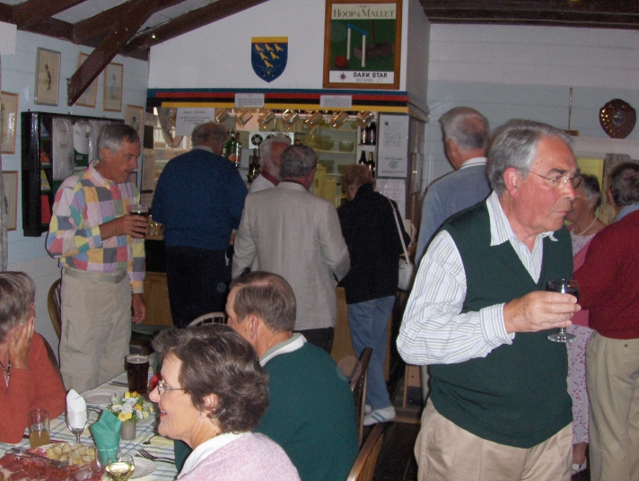 Italian Evening at the 2008 Seniors Tournament: The Club organised an Italian Meal for the Seniors. Really good food and fun!