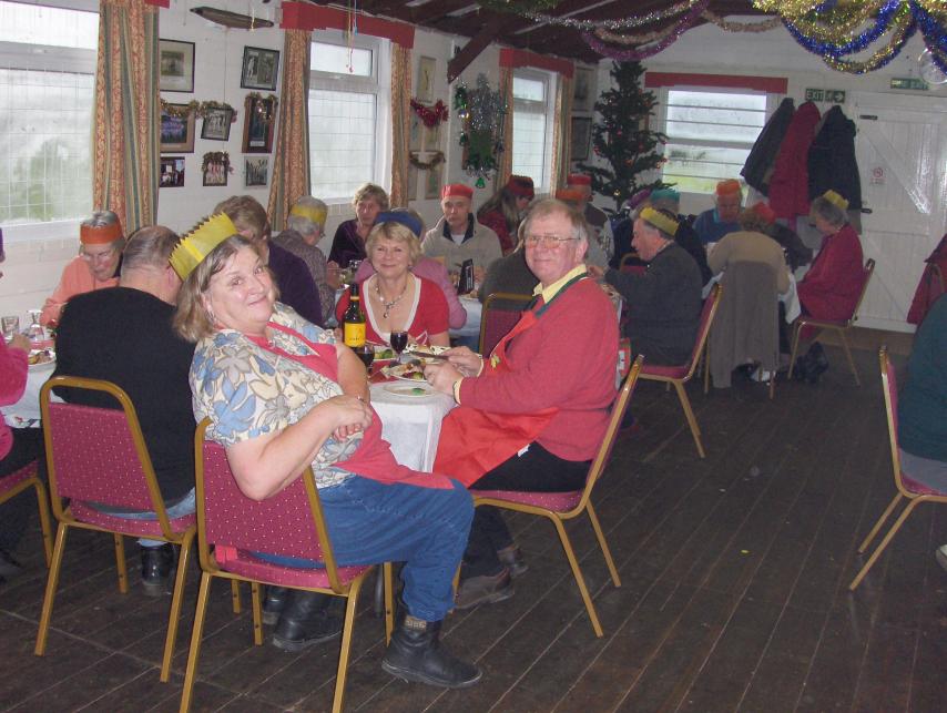 Xmas Lunch: Chris Constable, Chrissy & Jonathan Isaacs