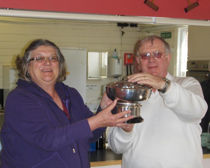 May Weekend AC B level Tournament: Winner Jonathan Isaacs with Manager Chris Constable