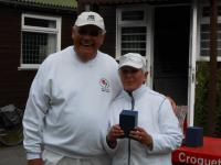 Sussex GC Open: Manager Bill Arliss with Helena Jansson