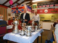 Awards evening: Alan Theobald, Clive Hayton and trophies