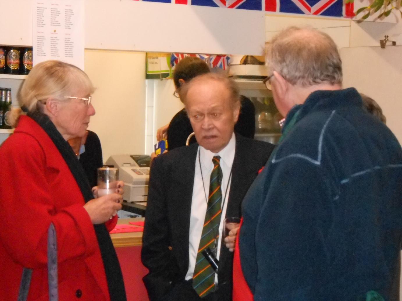 Xmas Dinner: Daphne Gaitley, John Solomon and Jonathan Isaacs