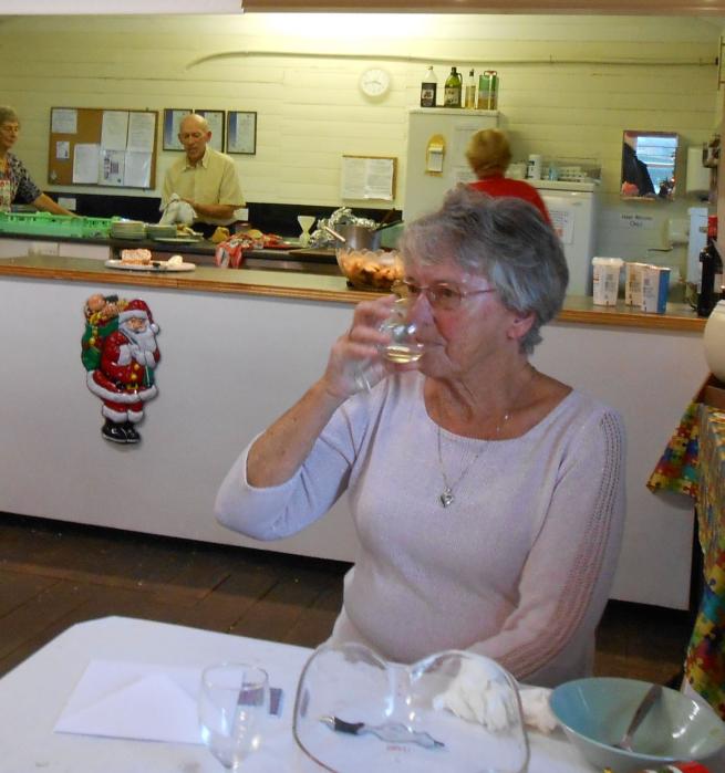 Xmas Dinner: June Gosney
