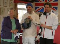 April adv weekend Southwick Salver: Winner Mark Avery with James Hopgood