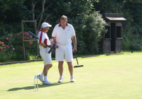 CA GC Open Championship: Mulliner and Bamford at the end of the final (photo: Ray Hall)