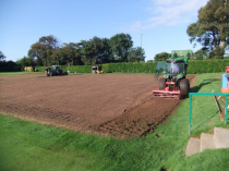 Laying new lawns (photo Ray Hall)