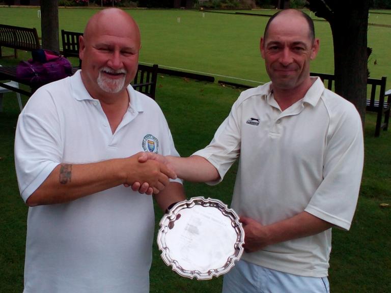 High Bisque Tournament: winner Chris Rolph with Chris Coull