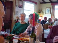 Xmas party: Pam and June