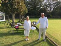 Club finals: Di Langridge with winner Dave Biddlecombe