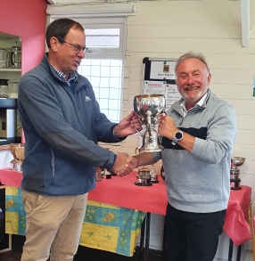 Club competitions winner Richard Ellis with Fryer Cup