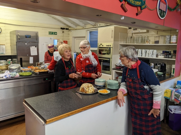 Christmas Dinner: catering team under Chrissy Isaacs
