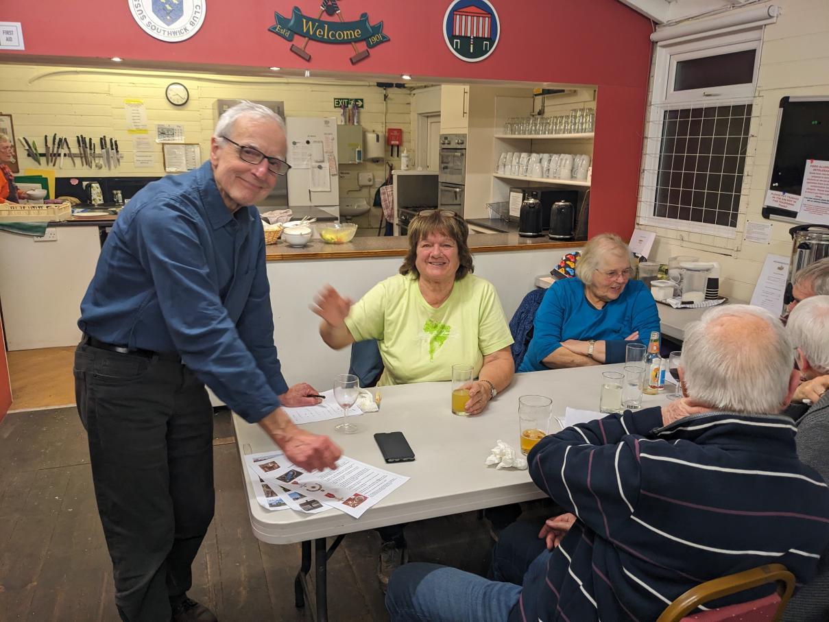 Quiz Evening 14th March: Quizmaster on the left