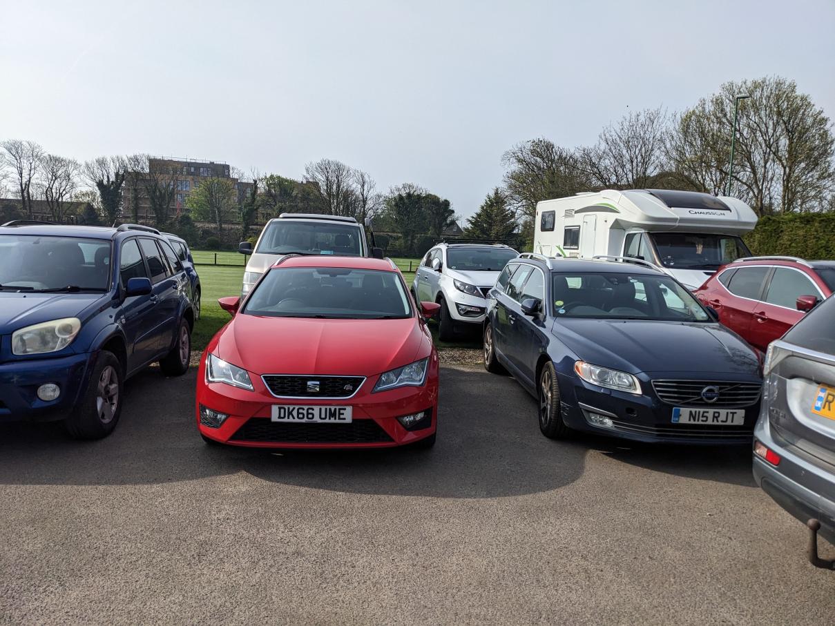 GC B & C Series 30th April: parking control - squash them in!