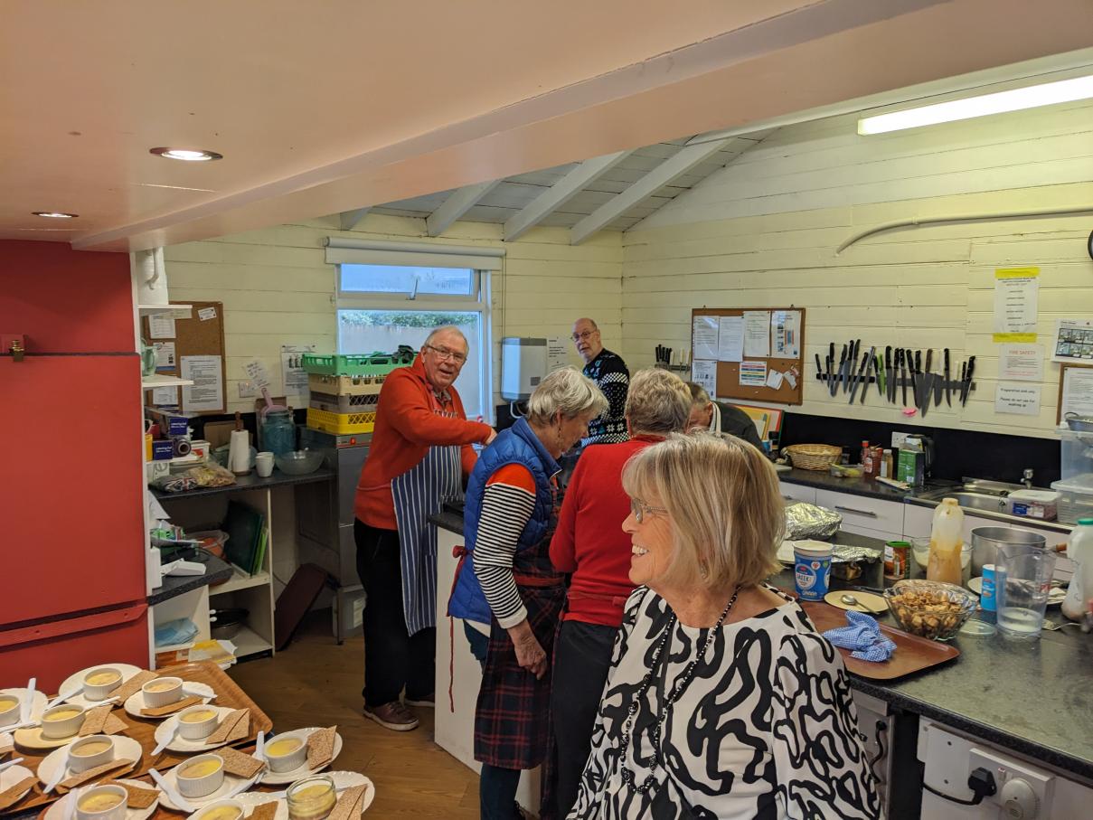 Xmas Party 3rd December: getting the feast ready