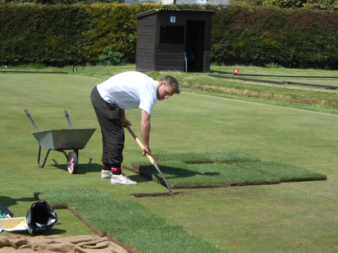 partial re-laying of Lawn 6, 2014