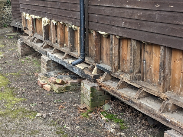 Replacing supporting beam, 2023