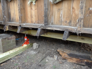 Replacing supporting beam, 2023