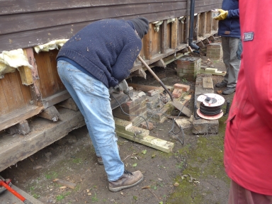 Replacing supporting beam, 2023