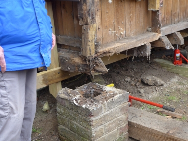 Replacing supporting beam, 2023