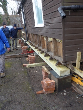 Replacing supporting beam, 2023