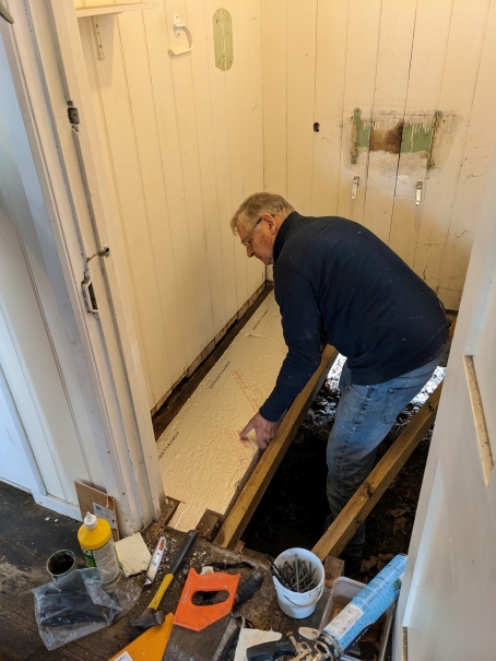 Refurbishing ladies' toilet, 2023