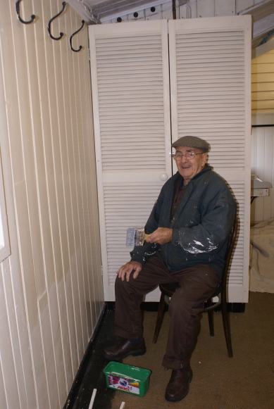 Repainting gents changing room