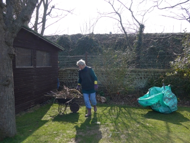 Eileen gardening, 2016